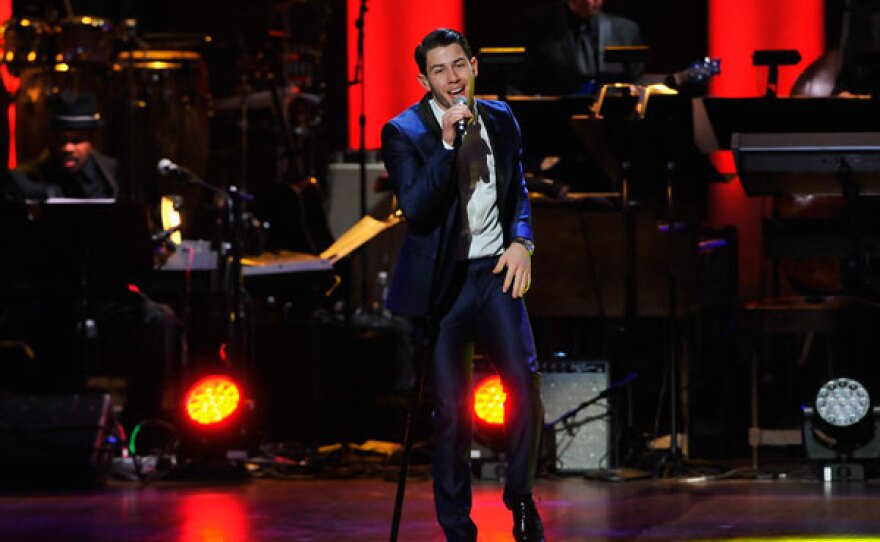 Nick Jonas performs onstage at "The Lincoln Awards: A Concert For Veterans & The Military Family" presented by The Friars Foundation at John F. Kennedy Center for the Performing Arts.