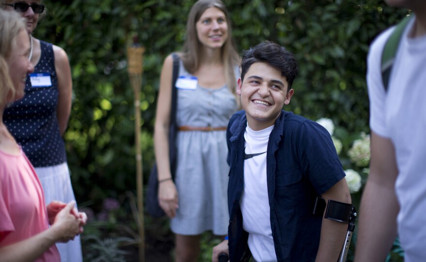 Mustafa says he wants to study in the U.S. to become a doctor, like the people who have helped him over the years.