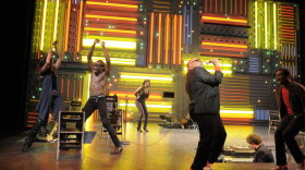 The cast of "Passing Strange" performs live on Broadway in 2008.  