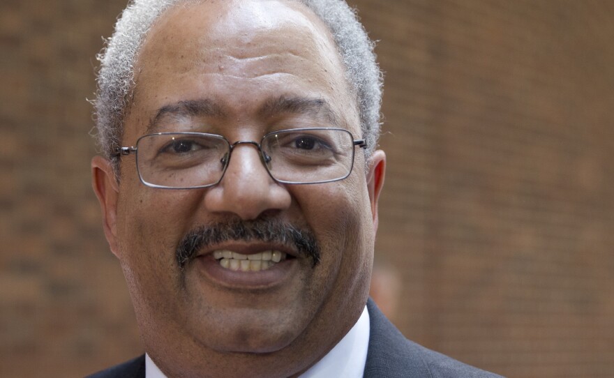 Rep. Chaka Fattah, D-Pa., leaves the federal courthouse Tuesday in Philadelphia after his conviction in a racketeering case involving efforts to repay an illegal $1 million campaign loan related to his unsuccessful 2007 mayoral bid.