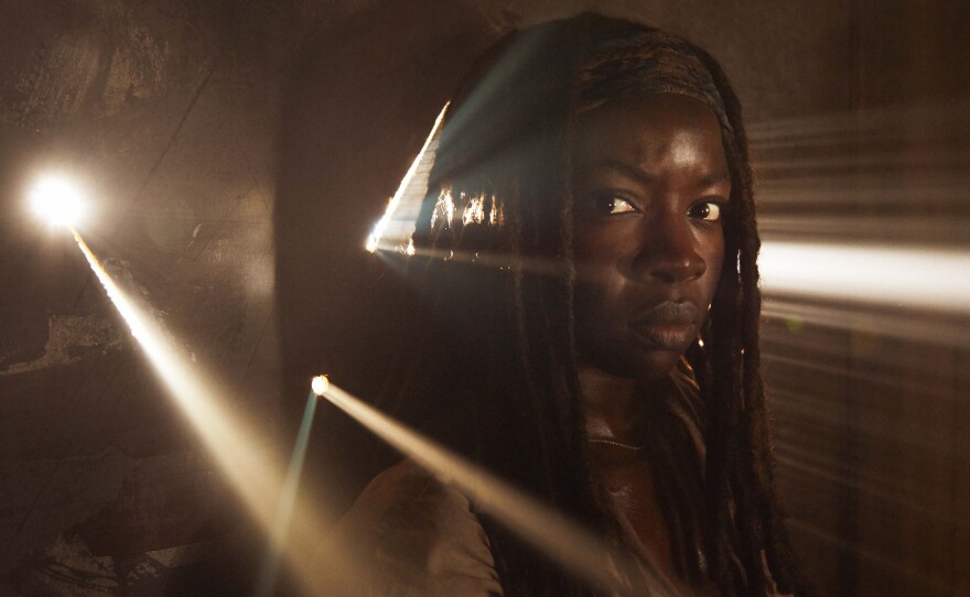 Fierce, sword-swinging Michonne is one of the show's most popular characters.