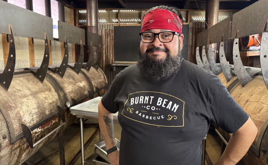 Ernest Servantes, co-owner and executive chef at the Burnt Bean Co. in Seguin, Texas