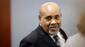 Duane Davis appears in court during his murder trial, related to the 1996 killing of rapper Tupac Shakur, in Clark County District Court at the Regional Justice Center in Las Vegas, Thursday, Aug. 20, 2026.