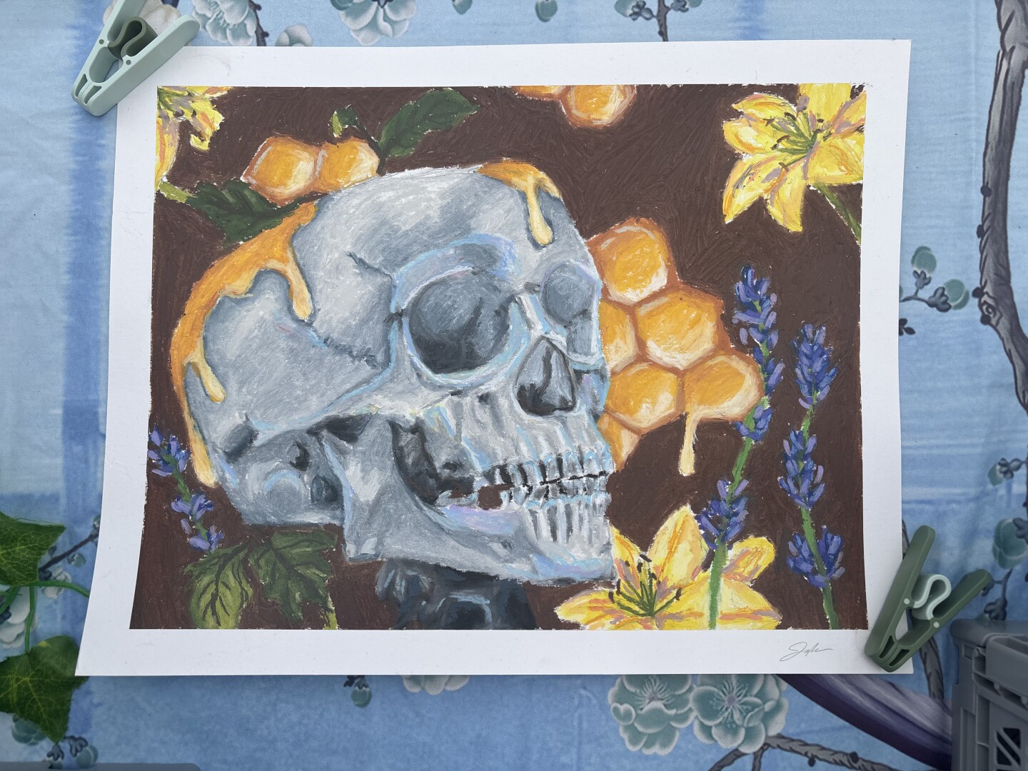 A painting by Chula Vista resident, Jayla Scott, called 'Proverbs Art' outside of Chula Vista City Hall on Sept. 27, 2025.