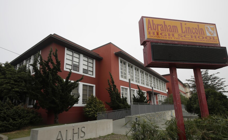 The San Francisco school board has voted to consider removing the names of George Washington and Abraham Lincoln from public schools, such as Abraham Lincoln High School.