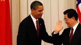 Chinese President Hu Jintao with President Obama after a joint news conference at the Great Hall of the People, in Beijing on Nov. 16. Barely two weeks into the new year, U.S.-China relations have been strained by tensions over Taiwan, Tibet, trade, military modernization and cyberattacks.