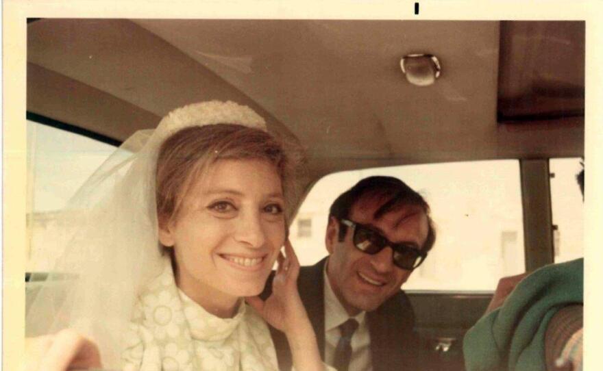 Elie Wiesel and Marion Wiesel (left) on their wedding day in 1969.