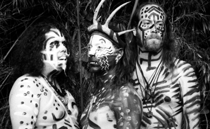 Members of Unconscious Collective getting ready for ritualistic jazz-rock battle.