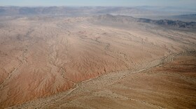 Part of the proposed Chuckwalla National Monument on the edge of Imperial and Riverside Counties is pictured during a flyover on Feb. 15, 2024.