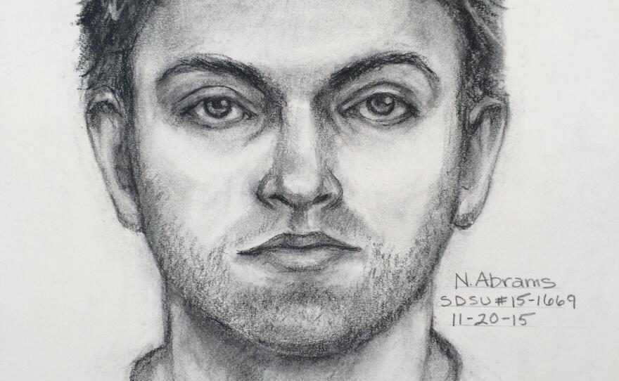 SDSU police released this artist's sketch of a man who assaulted a Muslim student, Nov. 20, 2015.