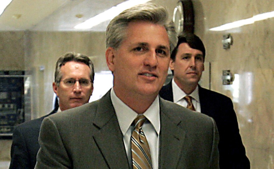 Kevin McCarthy, then in the California state assembly, walks to the Governor's office at the Capitol in Sacramento, in 2006.