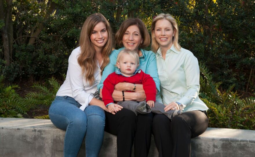 City Councilwoman Barbara Bry poses with her grandson Colton Jager and daughters Rachel Kruer and Sarah Kruer Jager in this undated photo.