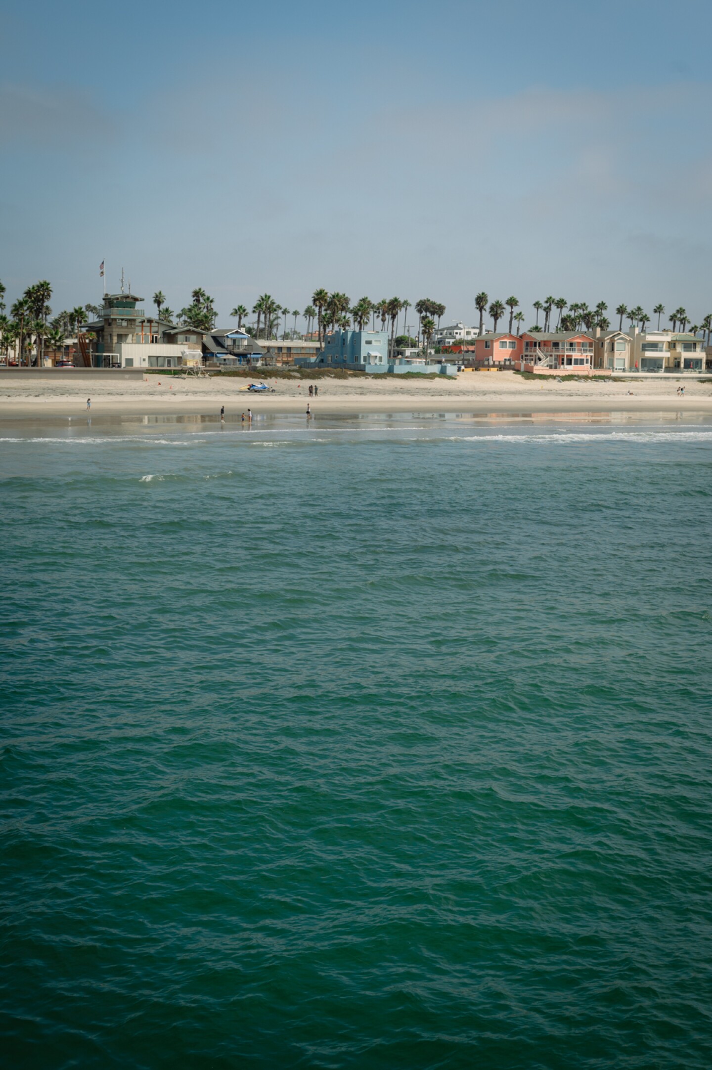 Homes and businesses along the waterfront are seen from the IB Pier in Imperial Beach, Calif. on Sept. 3, 2024.