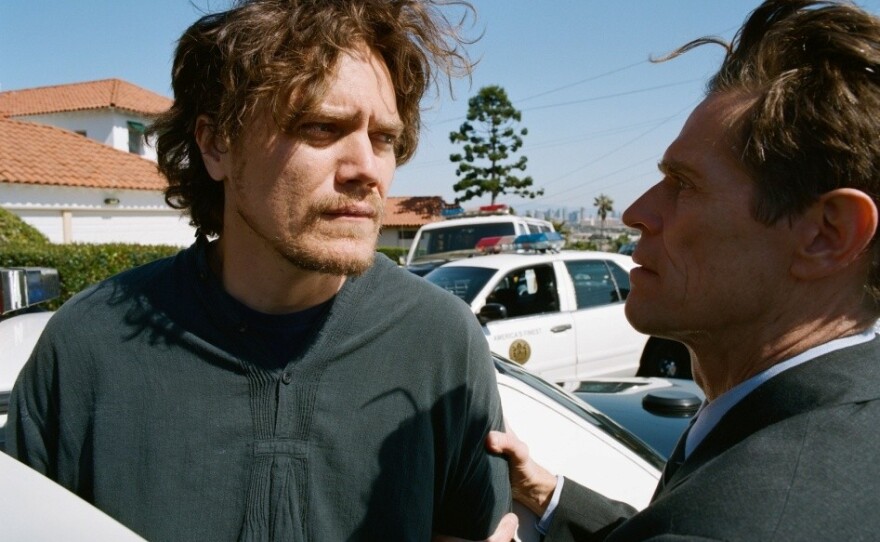 Michael Shannon and Willem Dafoe as suspect and cop in "My Son, My Son, What Have Ye Done"