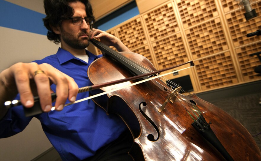 Amit Peled is preparing to re-create a century-old cello recital by Pablo Casals, using the master's own instrument. Here, he shows if off in NPR's Washington, D.C., studios.