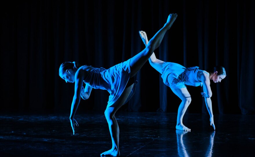 Dancers from Malashock Dance are shown in an undated production photo.