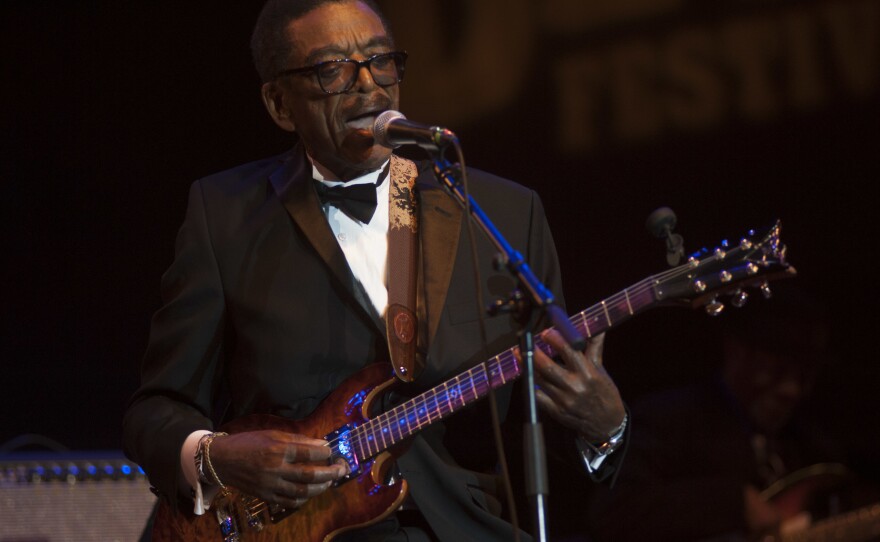 Syl Johnson performs at the 32nd Annual Chicago Blues Festival in 2015.