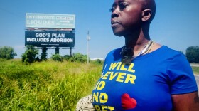 Memphis hairstylist and abortion rights advocate Queen visits a new billboard on Interstate 55 in Arkansas, placed by the group Shout Your Abortion. She says messages such as "God's Plan Includes Abortion" give "courage" and "strength" to those traveling on this road to the closest abortion clinic for thousands of southern women.