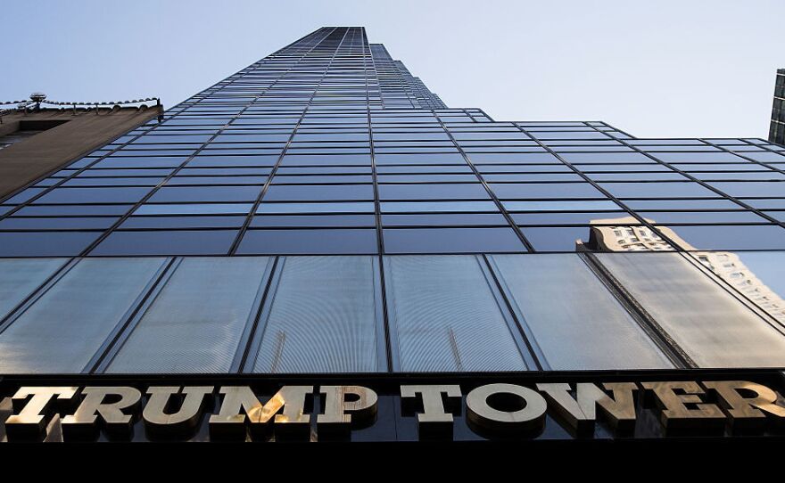 A view of Trump Tower in New York City, where Trump is in the process of choosing his presidential cabinet.