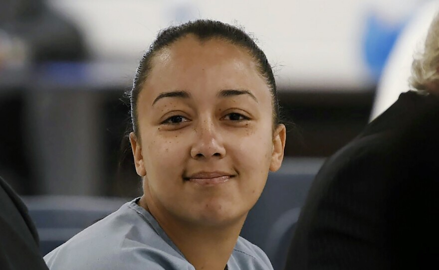 Cyntoia Brown, a woman serving a life sentence for killing a man when she was 16, appeared during her clemency hearing in May 2018. Brown and her supporters for years have maintained that the 2004 killing was an act of self-defense.