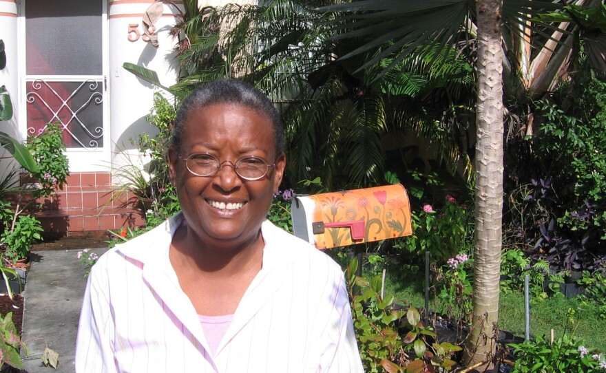 Hermine Ricketts says she gardens for the food and for the peace it brings her.