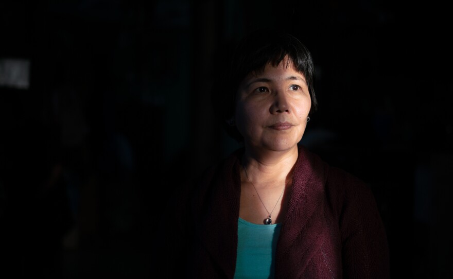 Katie Schwartz Nuiyaaq, one of Nenguryarr's daughters, helped interpret during her mother's census interview. Schwartz, who speaks Yup'ik and English, was the second person to be counted for the 2020 census. "Not very many people can say, 'I'm No. 2,' " she said.