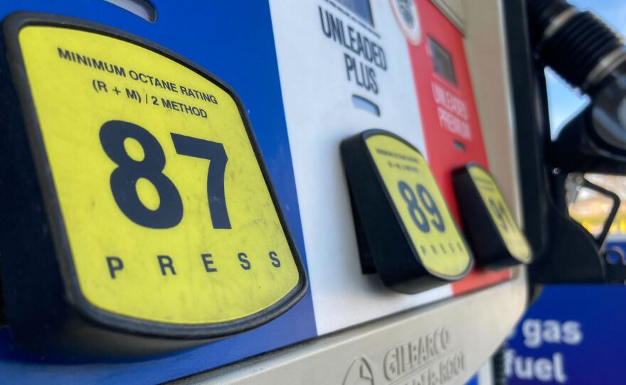 A gas pump at an Arco station in the Allied Gardens neighborhood of San Diego, Calif. March 22, 2022.