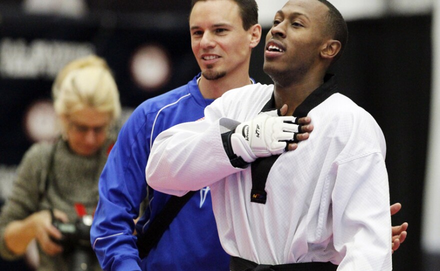 In March, Jennings earned his way to London by defeating Mark Lopez of Sugar Land, Texas, in an Olympic team trials taekwondo match.