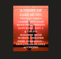 A Night of Jazz Music Flyer