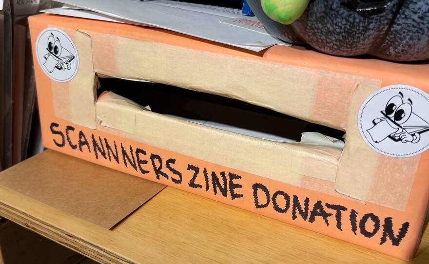 SCANNERS Archive accepts zines for its archives as well as financial donations to help them pursue its mission to actively build a shared history in DIY culture, self-publishing, and artistic collaboration.