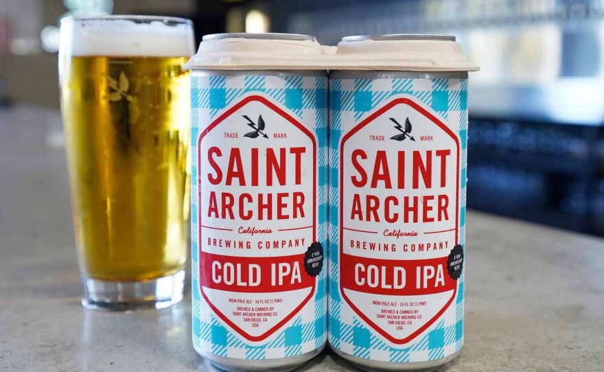 An undated photo of Saint Archer Brewery's Cold IPA.