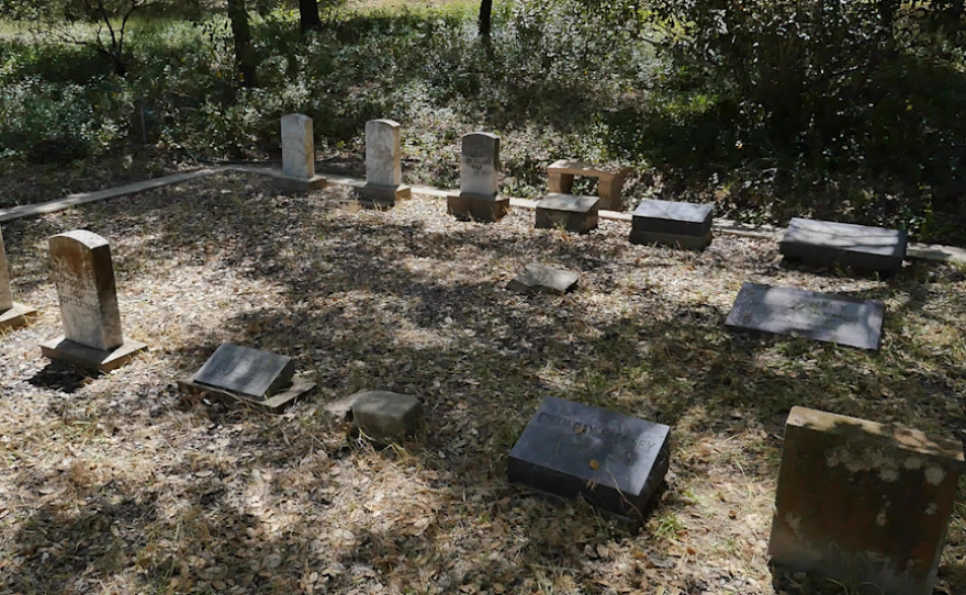 A small cemetery for the previous owners is located on the property of Wellburn Gourd Farm.