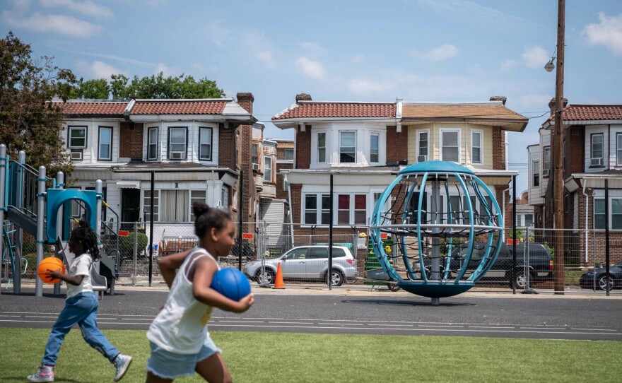 A year ago, the schoolyard at the Add B. Anderson School in West Philadelphia was nothing but bare concrete. Now, it's a revamped green space that serves the whole community.