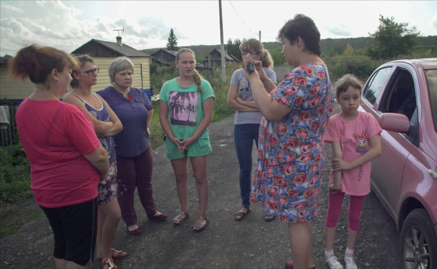 Protagonist Natalia Zubkova reports from the village on a local woman’s story.