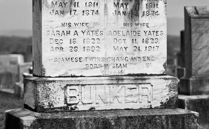 Gravestone of the Bunker brothers