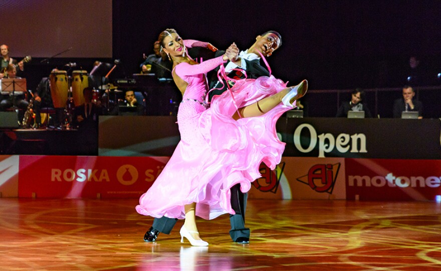Dancers Debora Pacini and Francesco Galuppo of Italy. The WORLD DANCESPORT GRANDSLAM SERIES is back, featuring the best competitive dancers in the world vying for the most prestigious titles and the prize money in the world of dance.