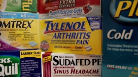 In this photo illustration, a selection of pain, cold, flu, and sinus medication which contain acetaminophen are offered for sale at Costco Wholesale store December 27, 2005 in Chicago, Illinois.