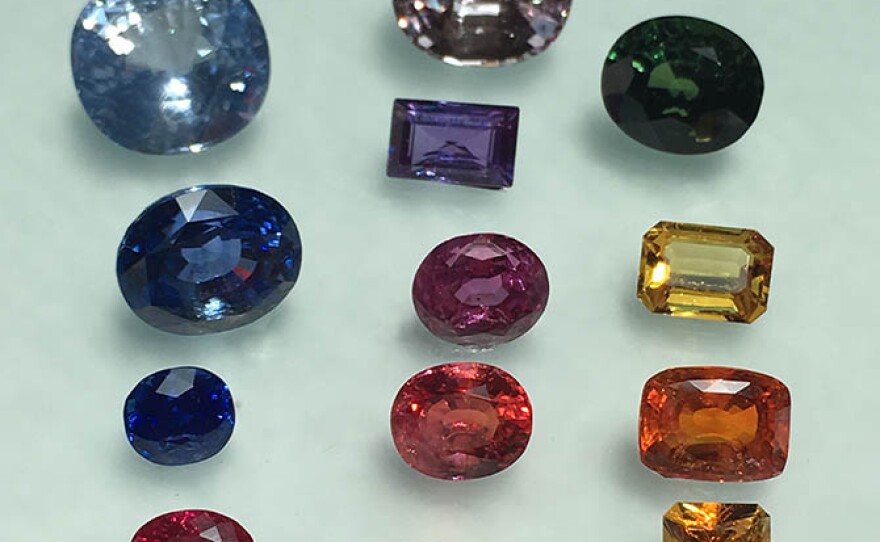 Collection of sapphires and rubies of Mike Scott, fomer CEO of Apple computers.