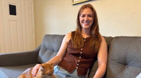 Katharine Unetic relaxes in her North Park apartment.  Oct 29, 2025