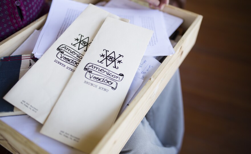 Menus taken from the restaurant American Voodoo, Aug. 22, 2016.