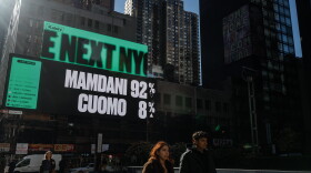 Advertisements for Kalshi in New York City predicted a victory for Zohran Mamdani in the city's mayoral election before the votes were counted and polls closed on Nov. 4, 2025.