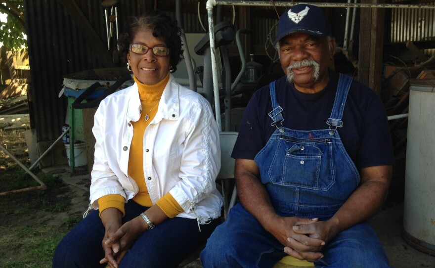 Annie and Lawyer Cooper, moved to Fairmead from Arkansas in the 1940s, have lived without running water in their home for almost a year.