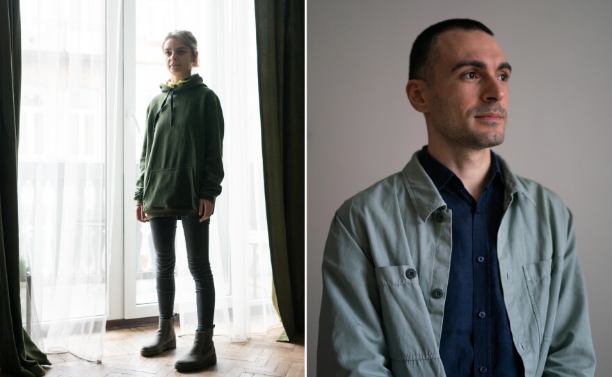 Salome Nikoleishvili (Barker) (left) and Shota Digmelashvili are founding members of the Shame Movement in Tbilisi, Georgia.