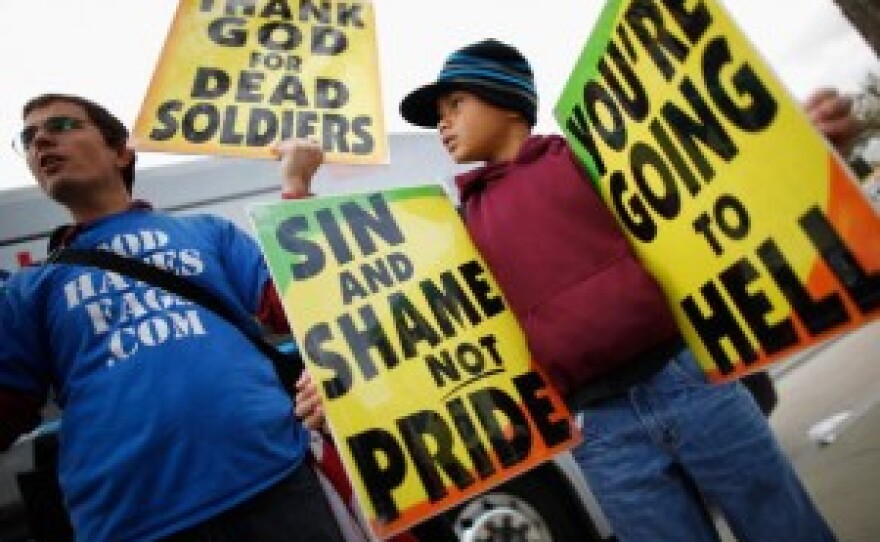 Westboro Baptist Church protesters