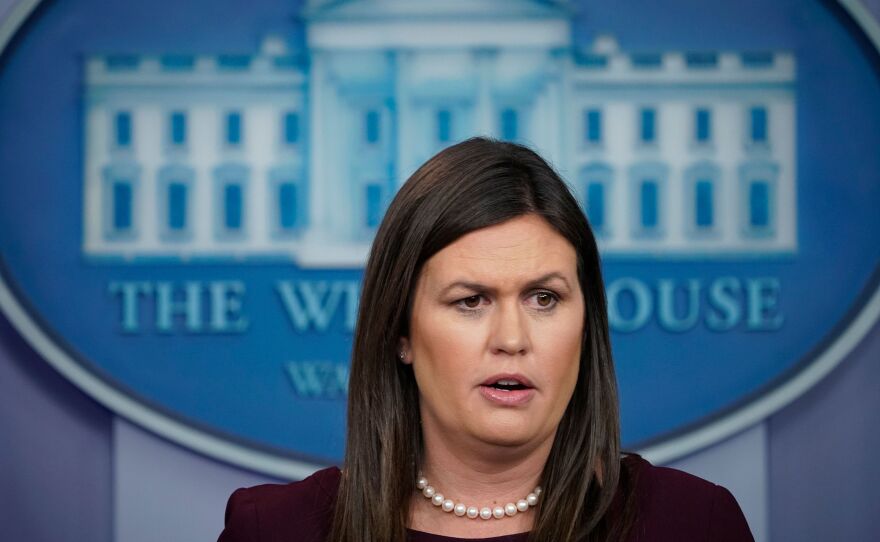 White House press secretary Sarah Sanders apologized Tuesday for wildly misstating employment numbers for African-Americans under former President Barack Obama.