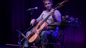 The endlessly innovative Sardinian guitarist and singer Paolo Angeli created carefully constructed yet dreamy music with his souped-up guitar at an Oct. 23 daytime showcase. One of the first sets during this year's event, Angeli set the pace for musicianship and excitement.