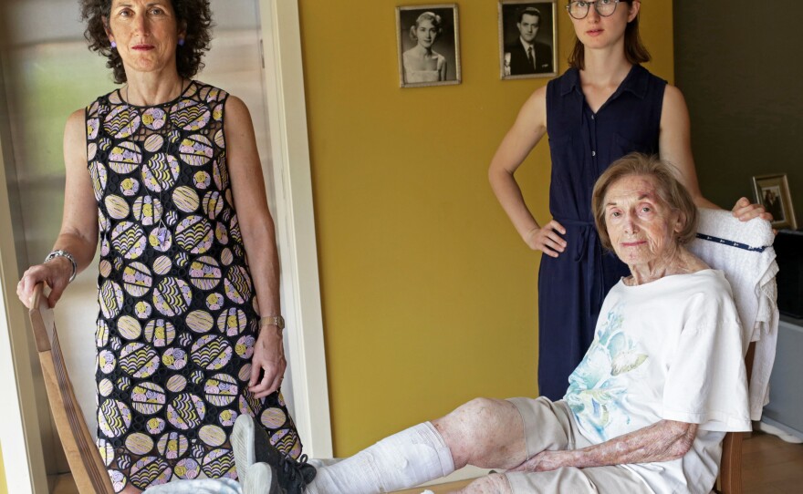 Dr. Rita Redberg (left) struggles to stop other doctors from performing unnecessary procedures on her mother, Mae, (seated). Redberg's daughter, Anna Larson, looks on.