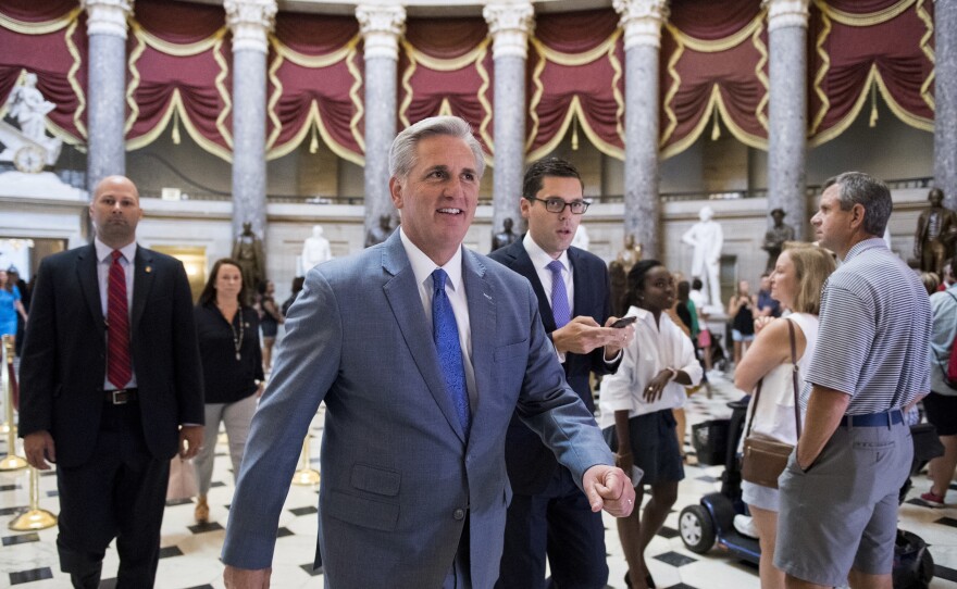 House Majority Leader Kevin McCarthy says the sanctions will show those who work against America's interests that their "actions have consequences."