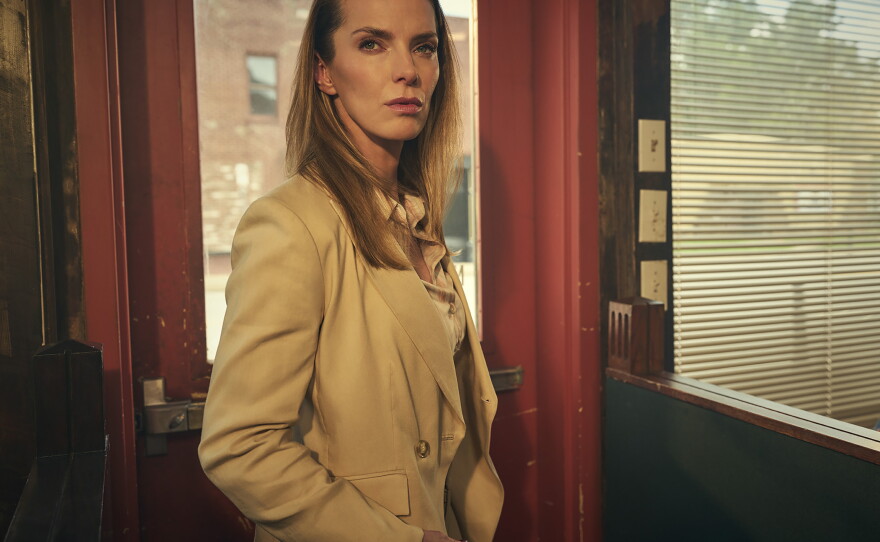 "I was really struck by how much I look like myself," Betty Gilpin says of her role as a public defender on The Lowdown. "It was very emotional for me in a really exciting way."