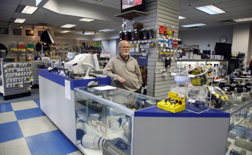 Peter Howe, 62, has been working in one Penn Camera store in downtown D.C. since it opened.